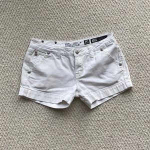 White Miss Me shorts